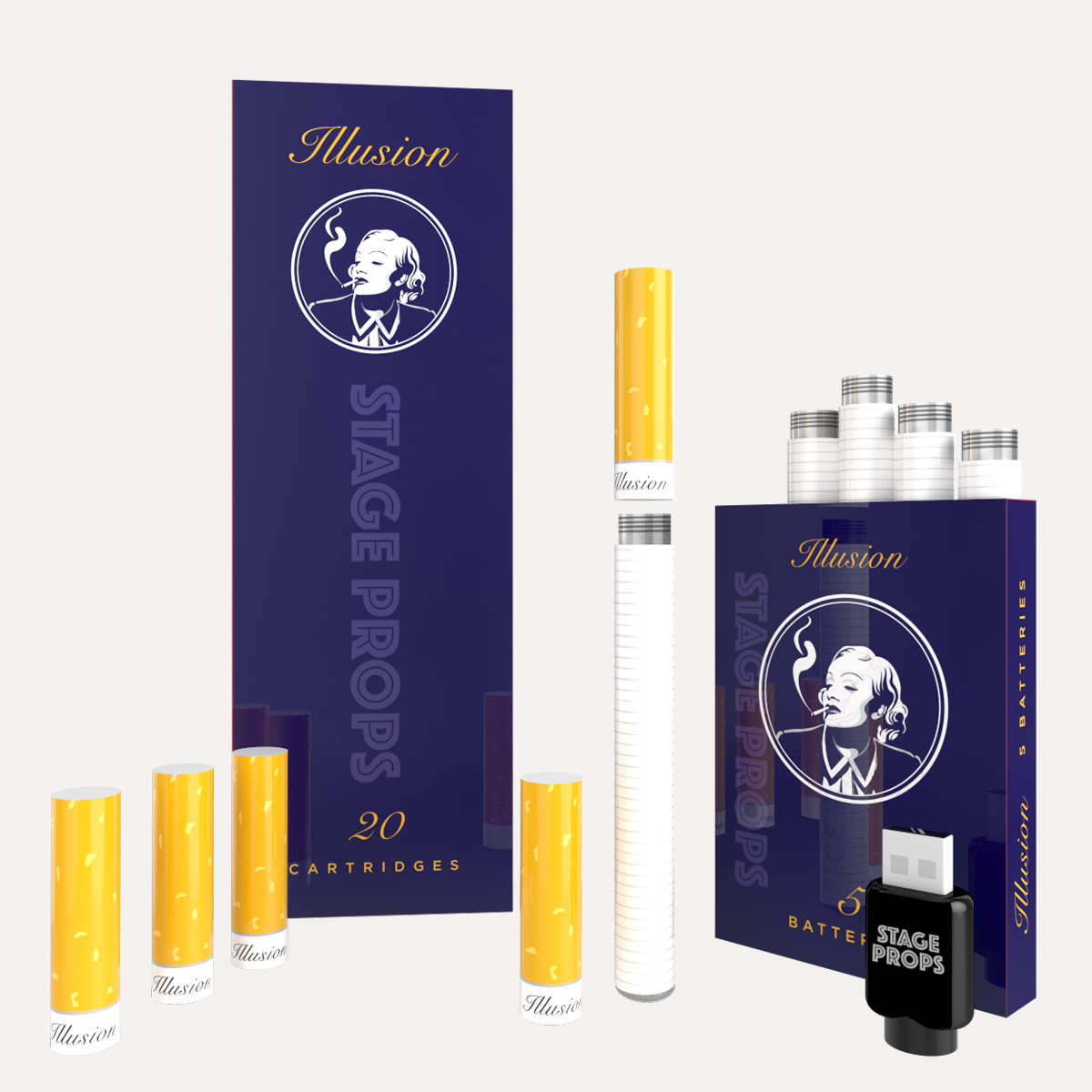 Professional Stage Cigarette Prop Starter Kit